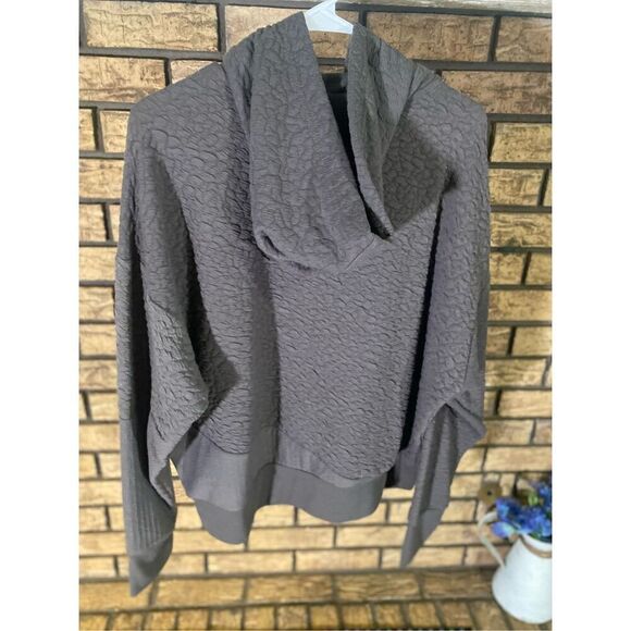 Tahari‎ Sport Bubble Cable Knit Hoodie - Picture 2 of 5
